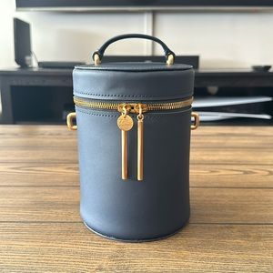 Zac Posen Belay cylindrical crossbody bag in Navy